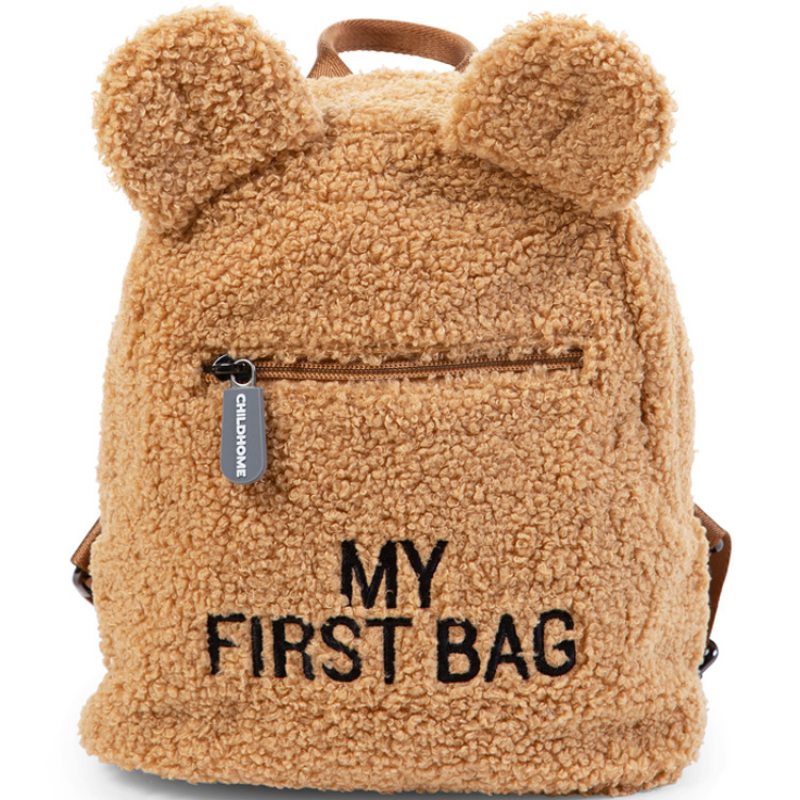 Sac à dos bébé My first bag Teddy beige (24 cm) (Childhome) - Couverture