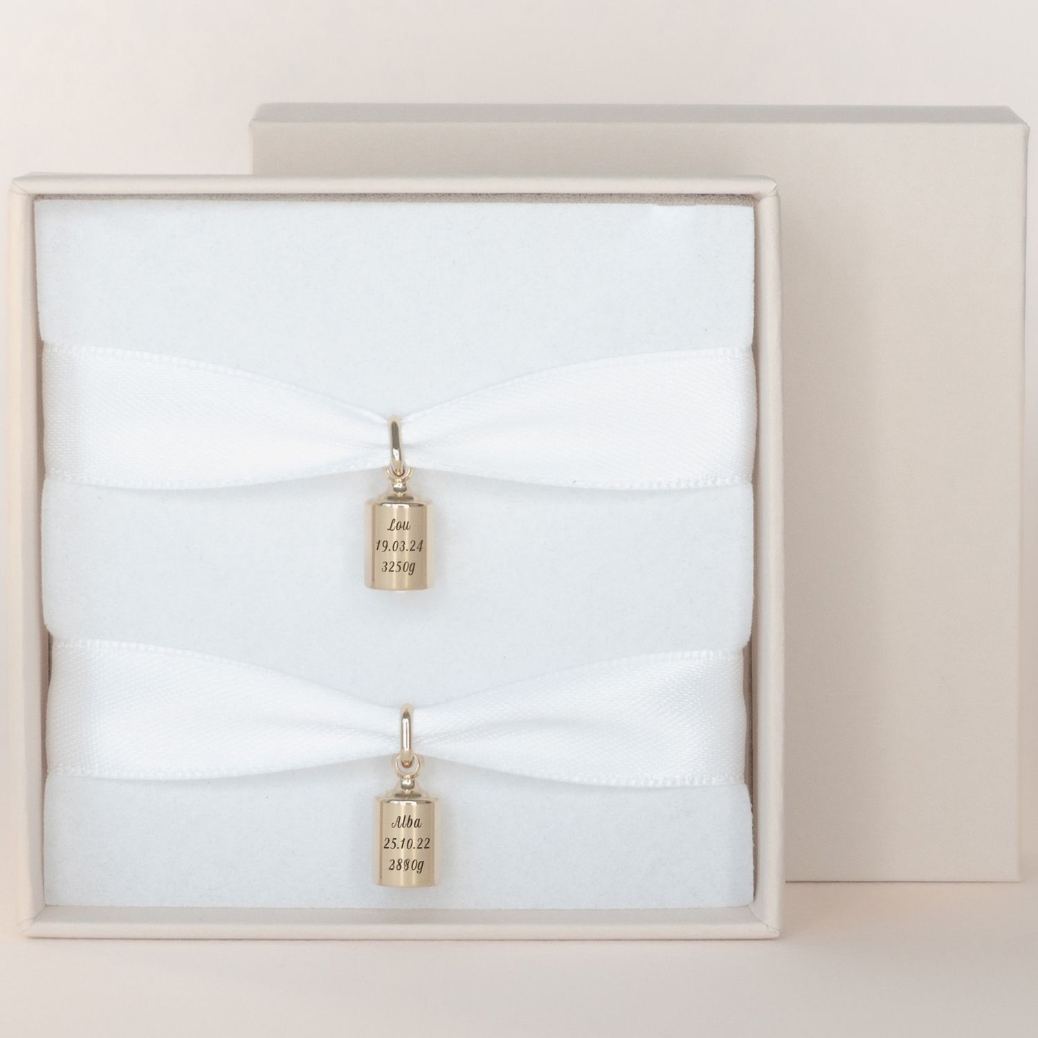 Mon Petit Poids - Coffret duo Pendentifs (plaqué or jaune)