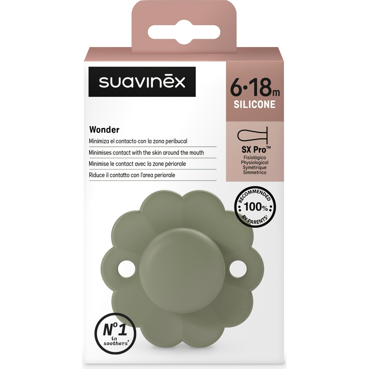 Sucette réversible SXPRO 6-18 mois Wonder Hedge Green (Suavinex) - Image 6