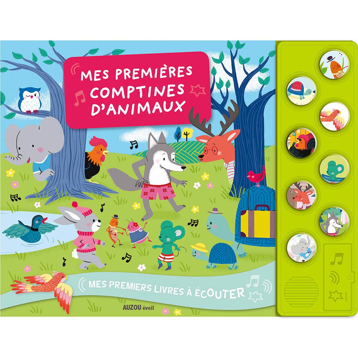 Auzou Editions - Livre Mes premiers livres à écouter Mes premiers comptines d'animaux