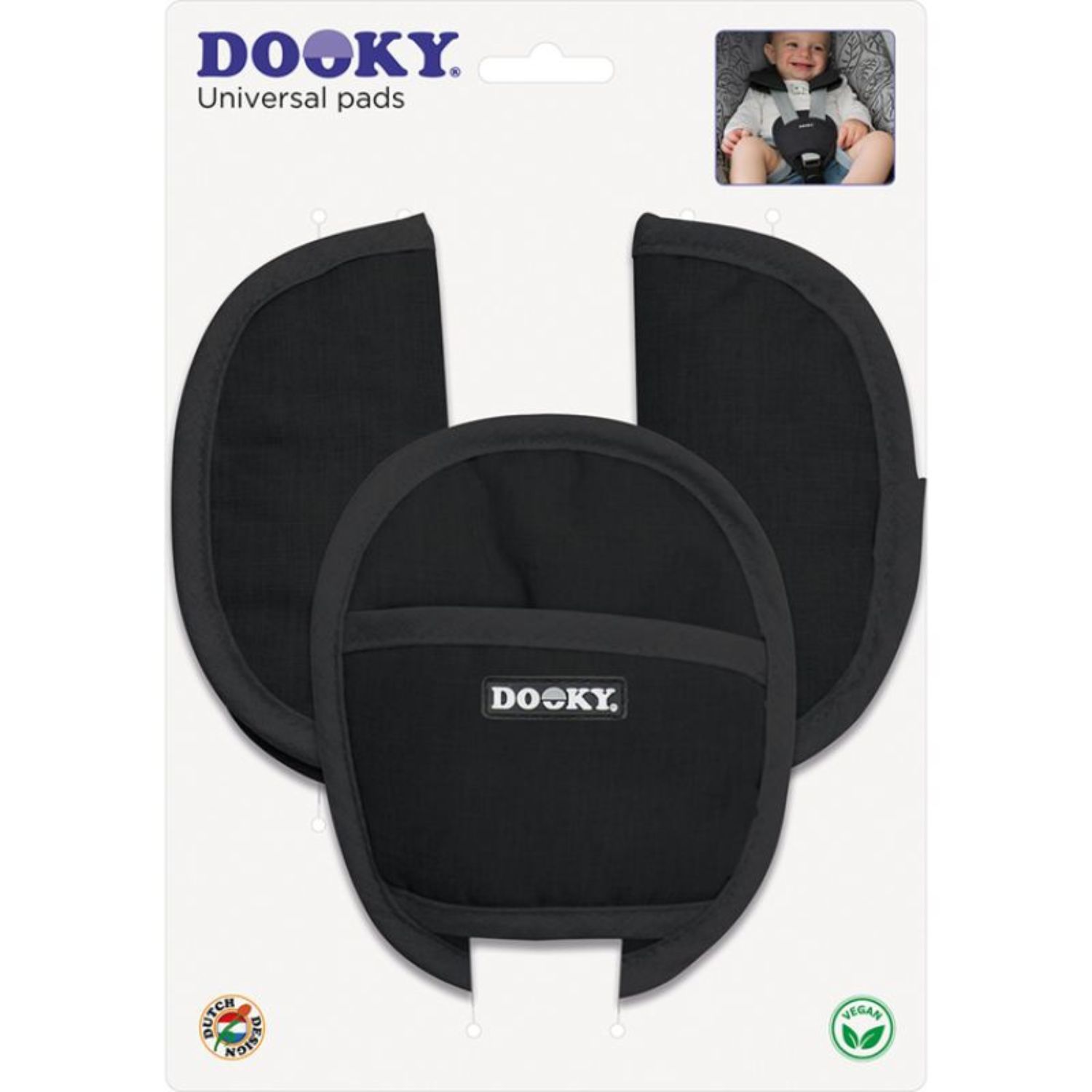 Protections pour sangles de siège auto Black (Dooky) - Image 3