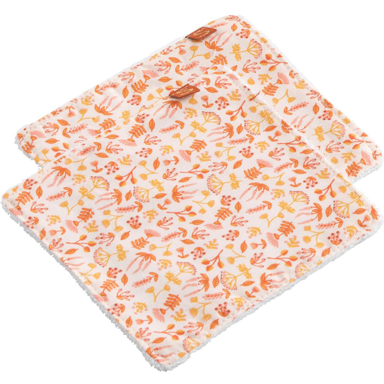 Trousse de toilette + 6 carrées éponge Esmée (Sauthon) - Image 2