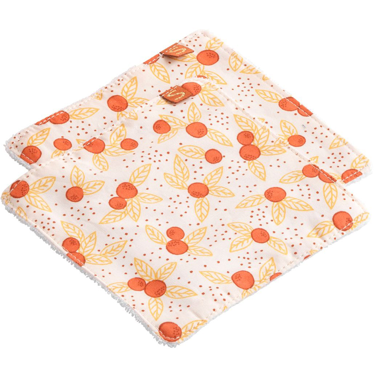 Trousse de toilette + 6 carrées éponge Esmée (Sauthon) - Image 3