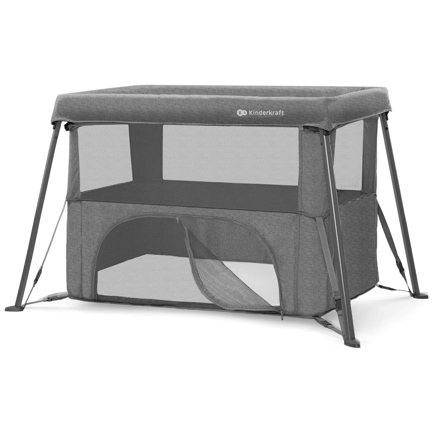 Kinderkraft - Lit bébé 3 en 1 Cami Grey