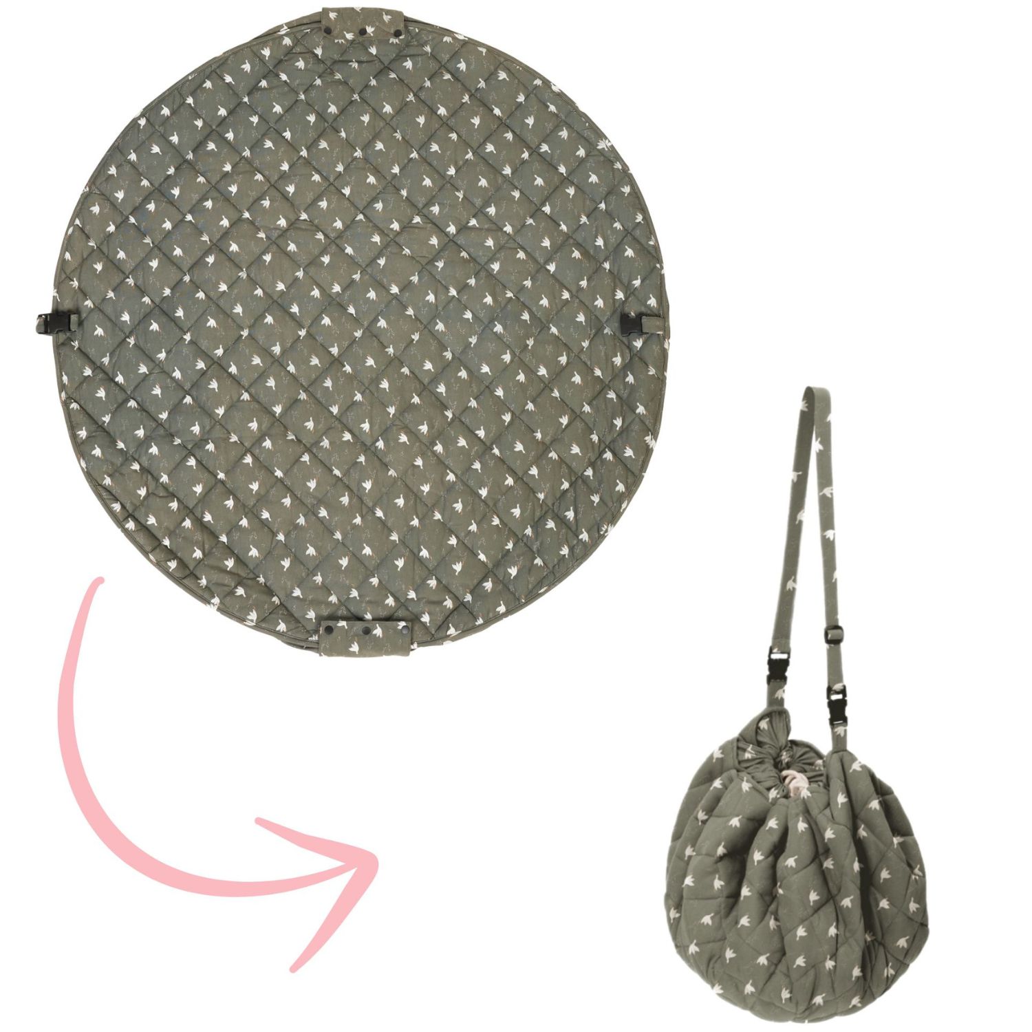 Tapis de jeu 2 en 1 Noomad Organic Soft Birds (Play&Go) - Couverture