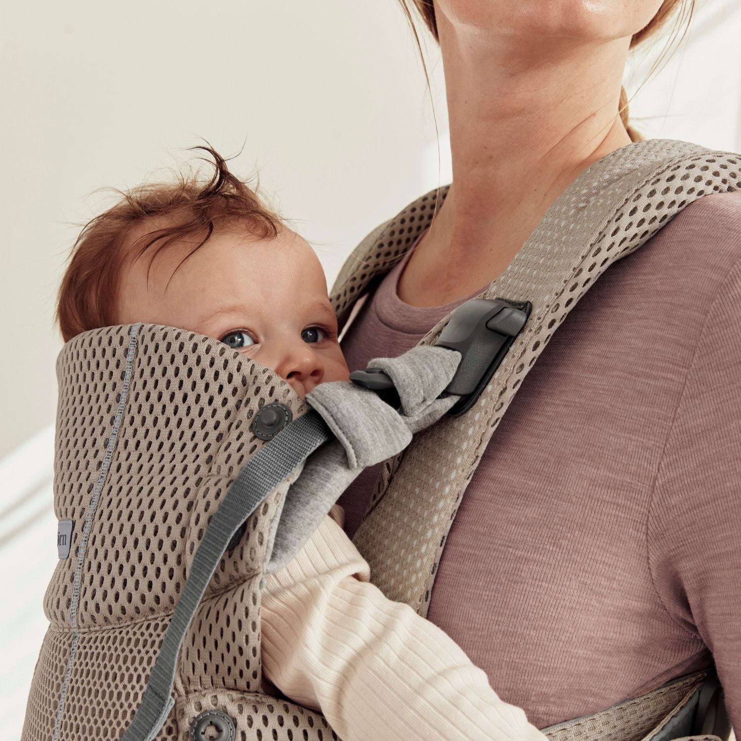 Porte-bébé Harmony 3D Mesh gris beige (BabyBjörn) - Image 5