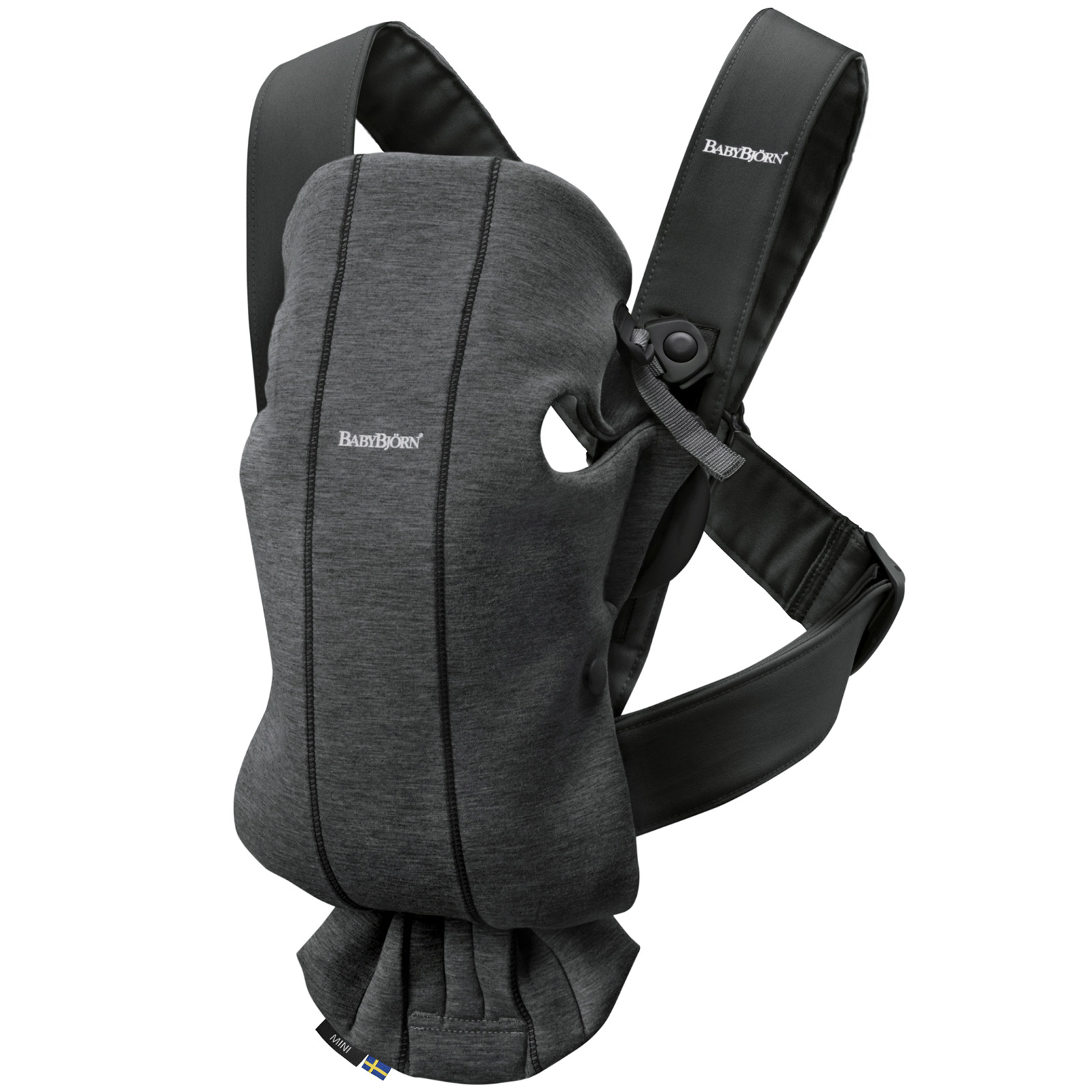 Porte bébé Mini Jersey 3D gris charbon (BabyBjörn) - Image 1