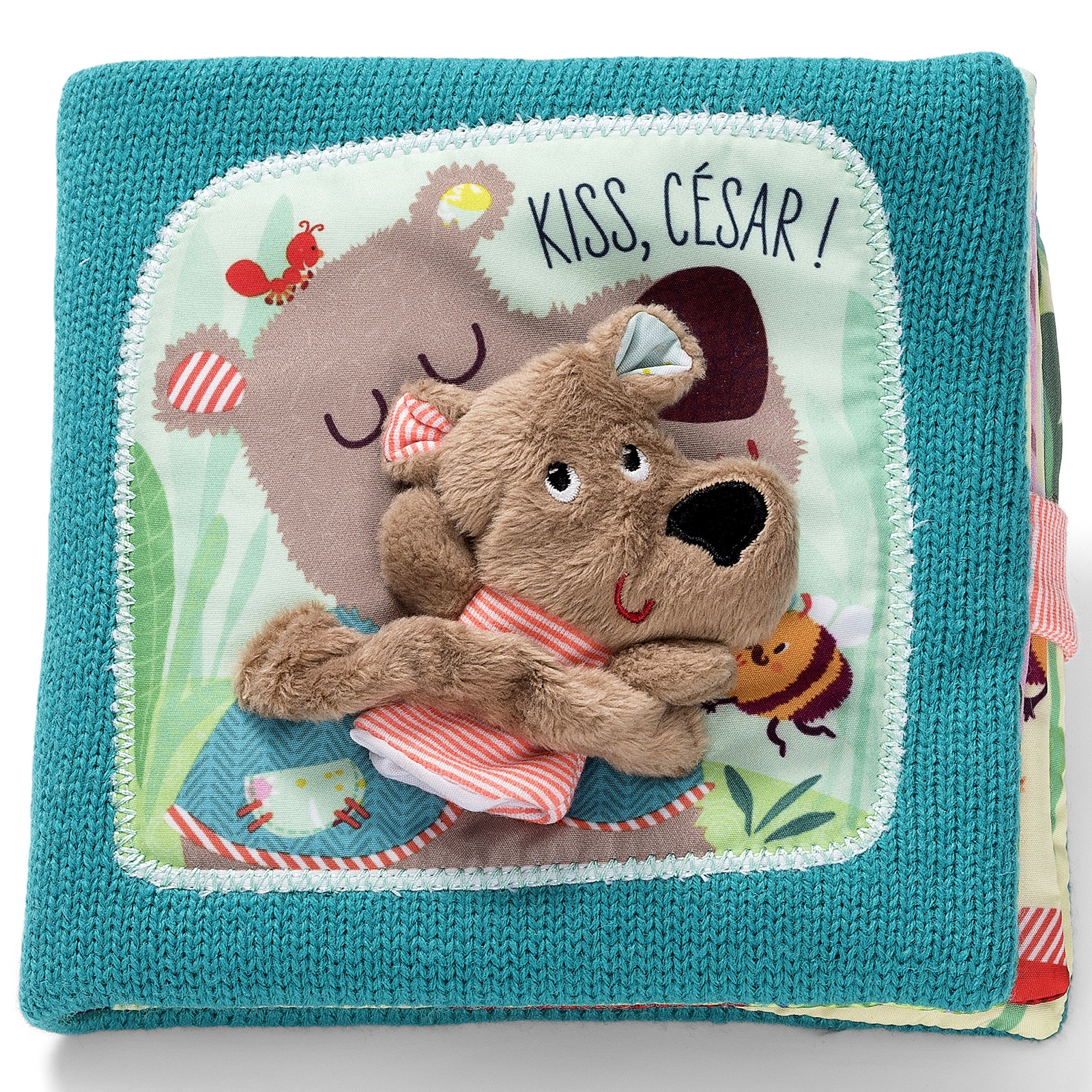 Livre bébé câlin interactif César (Lilliputiens) - Image 1