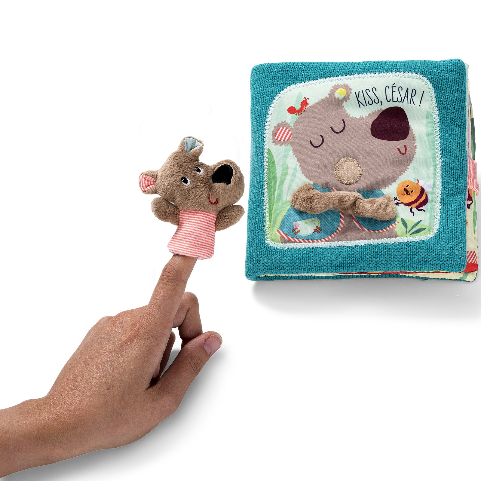 Livre bébé câlin interactif César (Lilliputiens) - Image 3