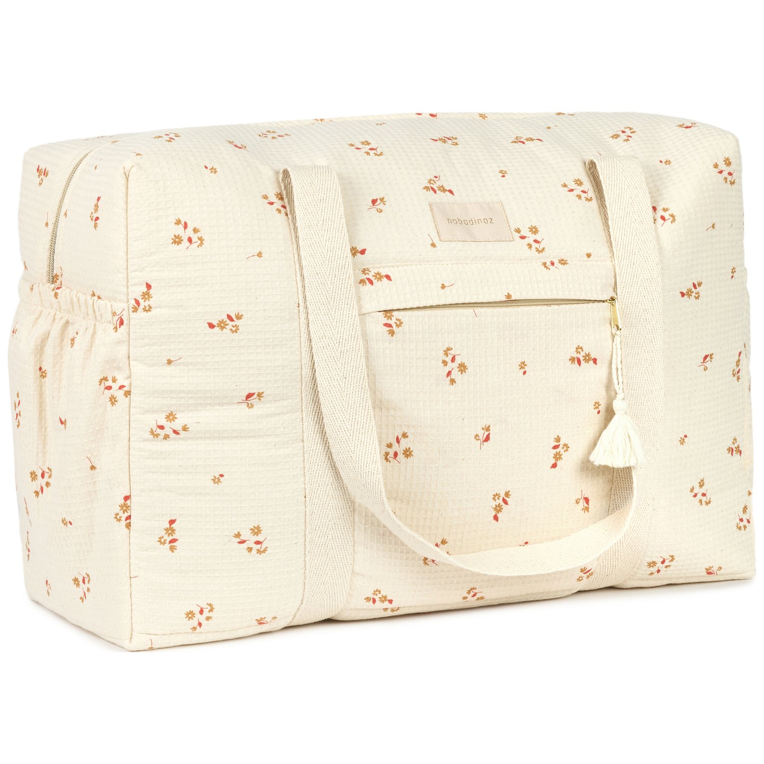 Nobodinoz - Sac à langer imperméable Opera Yellow lily