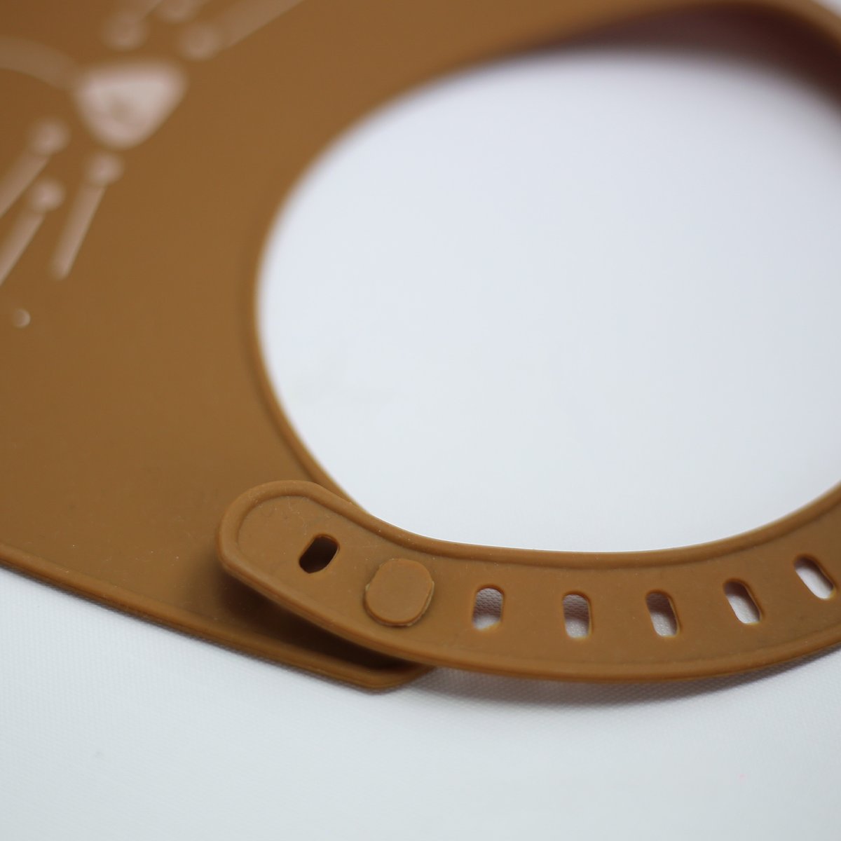 Bavoir en silicone Chat Caramel (Trois Kilos Sept) - Image 1