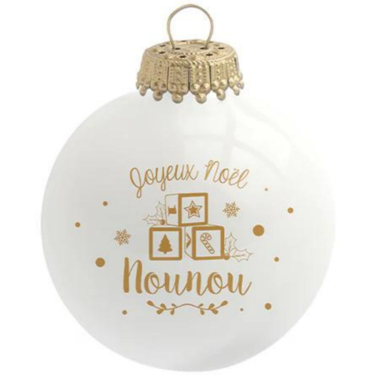 Baubels - Boule de Noël Joyeux Noël Nounou