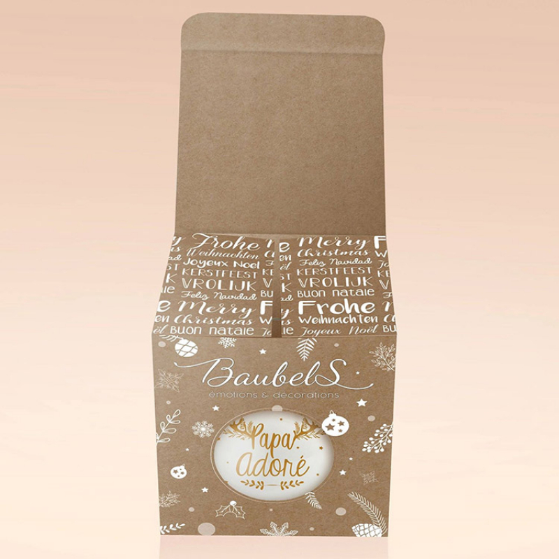 Boule de Noël Joyeux Noël Nounou (Baubels) - Image 2