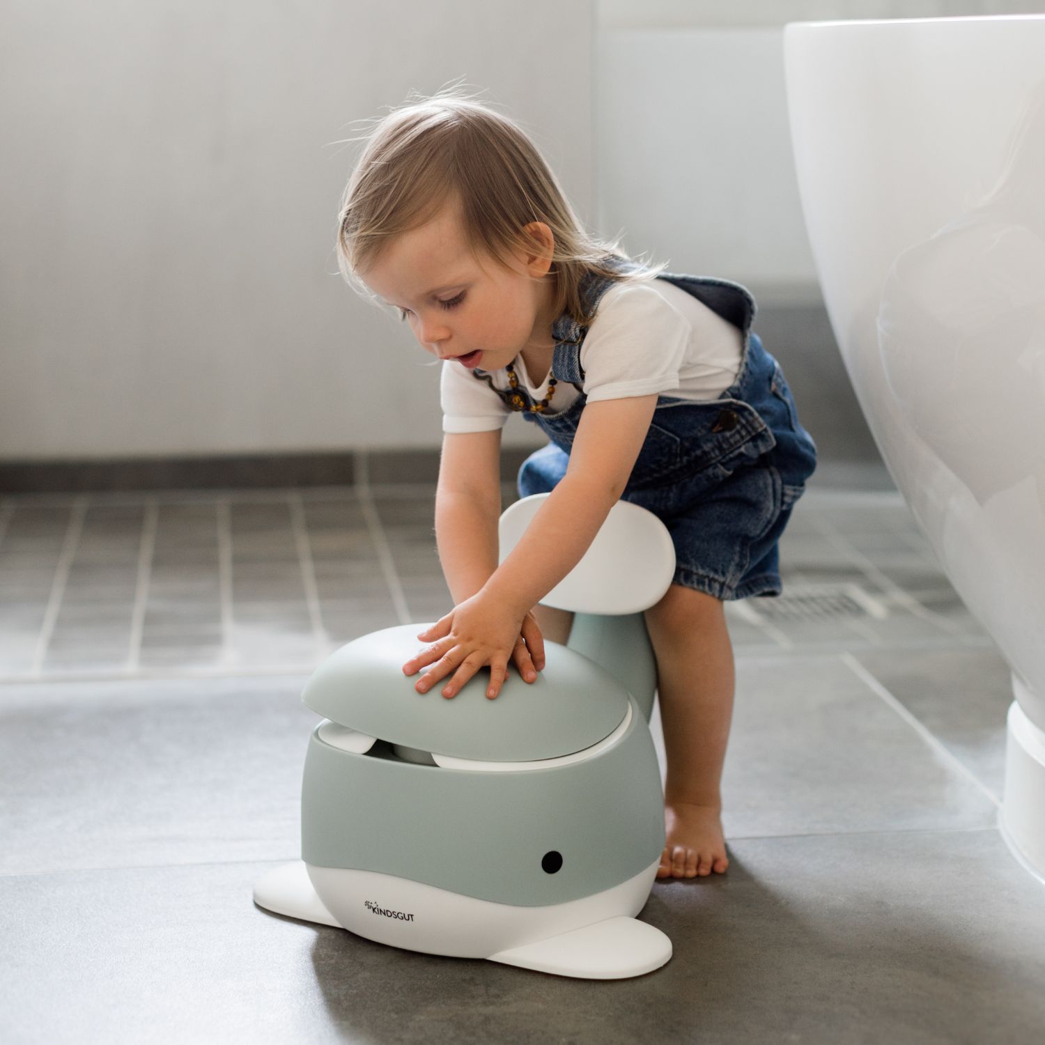 Pot pour bébé Baleine Aquamarine (Kindsgut) - Image 1