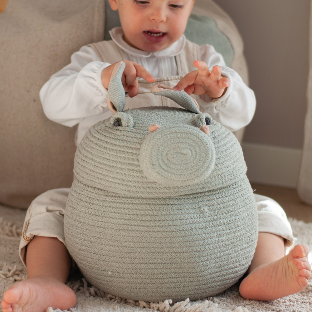 Panier de rangement Henry l'hippopotame (Lorena Canals) - Image 1