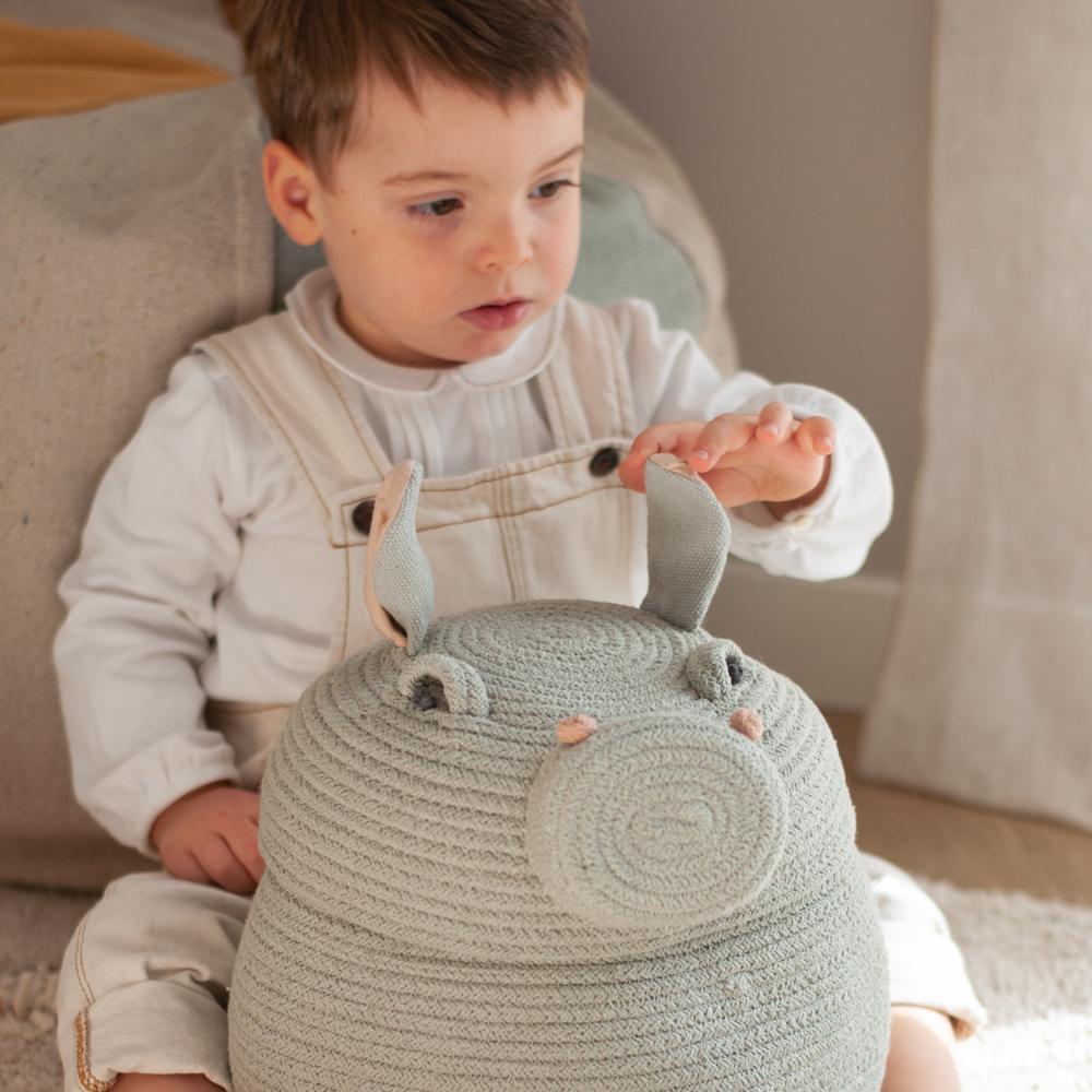 Panier de rangement Henry l'hippopotame (Lorena Canals) - Image 3