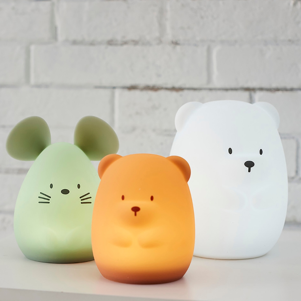 Veilleuse en silicone souris verte (12 cm) (Nattou) - Image 3