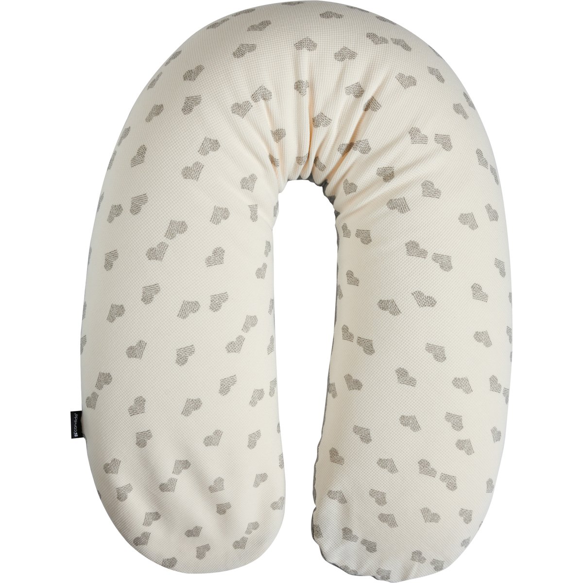 Coussin de maternité Jersey cœurs-gris (Candide) - Image 6