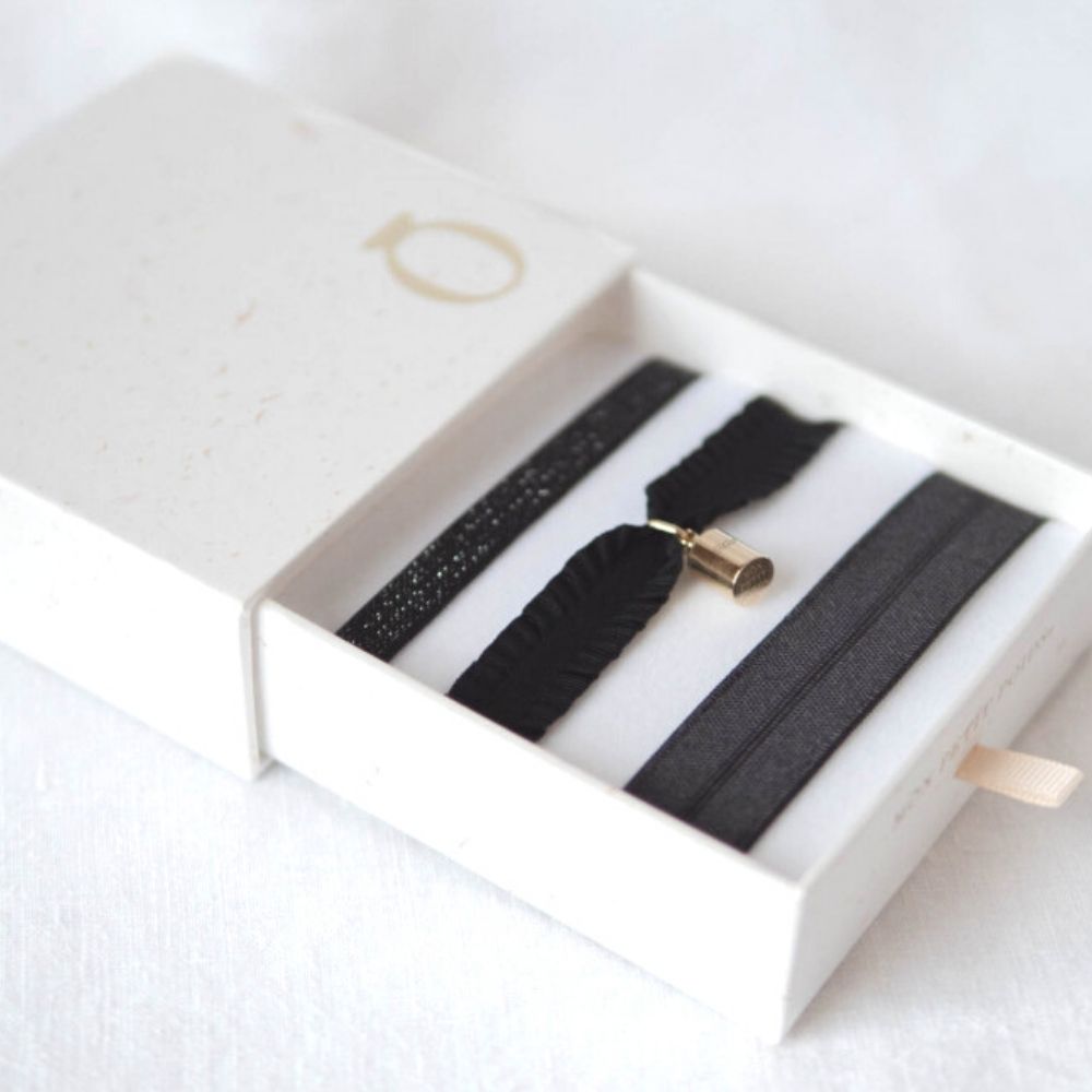 Mon Petit Poids - Coffret bracelets Mon Petit Poids Noir (personnalisable)