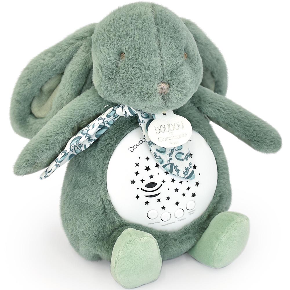 Doudou Et Compagnie - Veilleuse musicale projections d'étoiles vert sauge (24 cm)