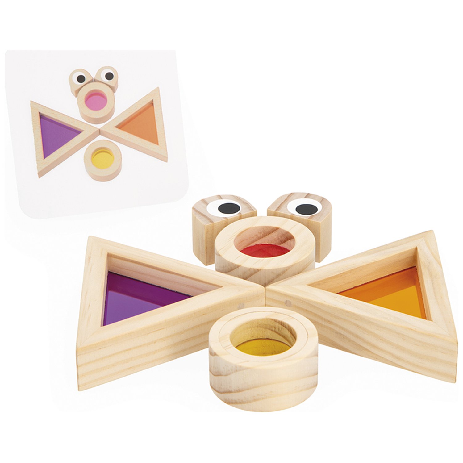Jeu sensoriel Blocs translucides (18 pièces) (Janod) - Image 1