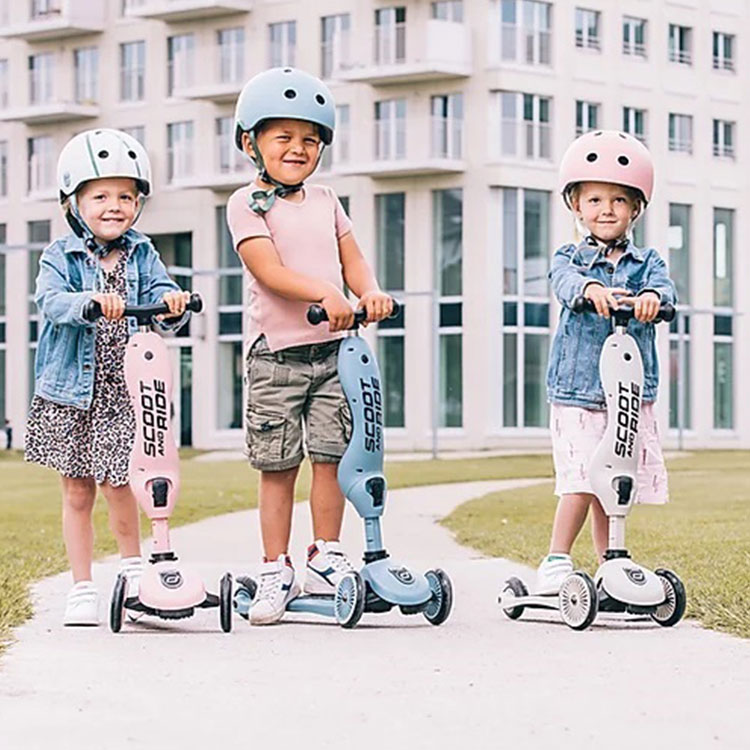 Casque pour porteur évolutif Highwaykick 1 bleu acier (1-3 ans) (Scoot And Ride) - Image 2