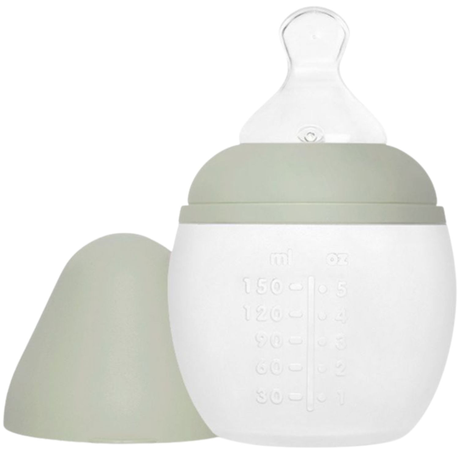 Biberon anti-colique en silicone Sauge (150 ml) (Elhée) - Couverture