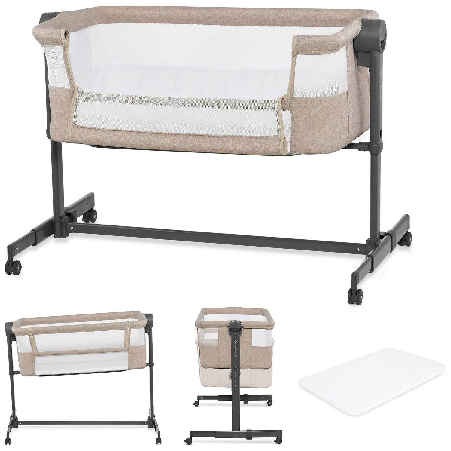 Lit cododo 2 en 1 Nestee Up 2 Beige (Kinderkraft) - Image 2