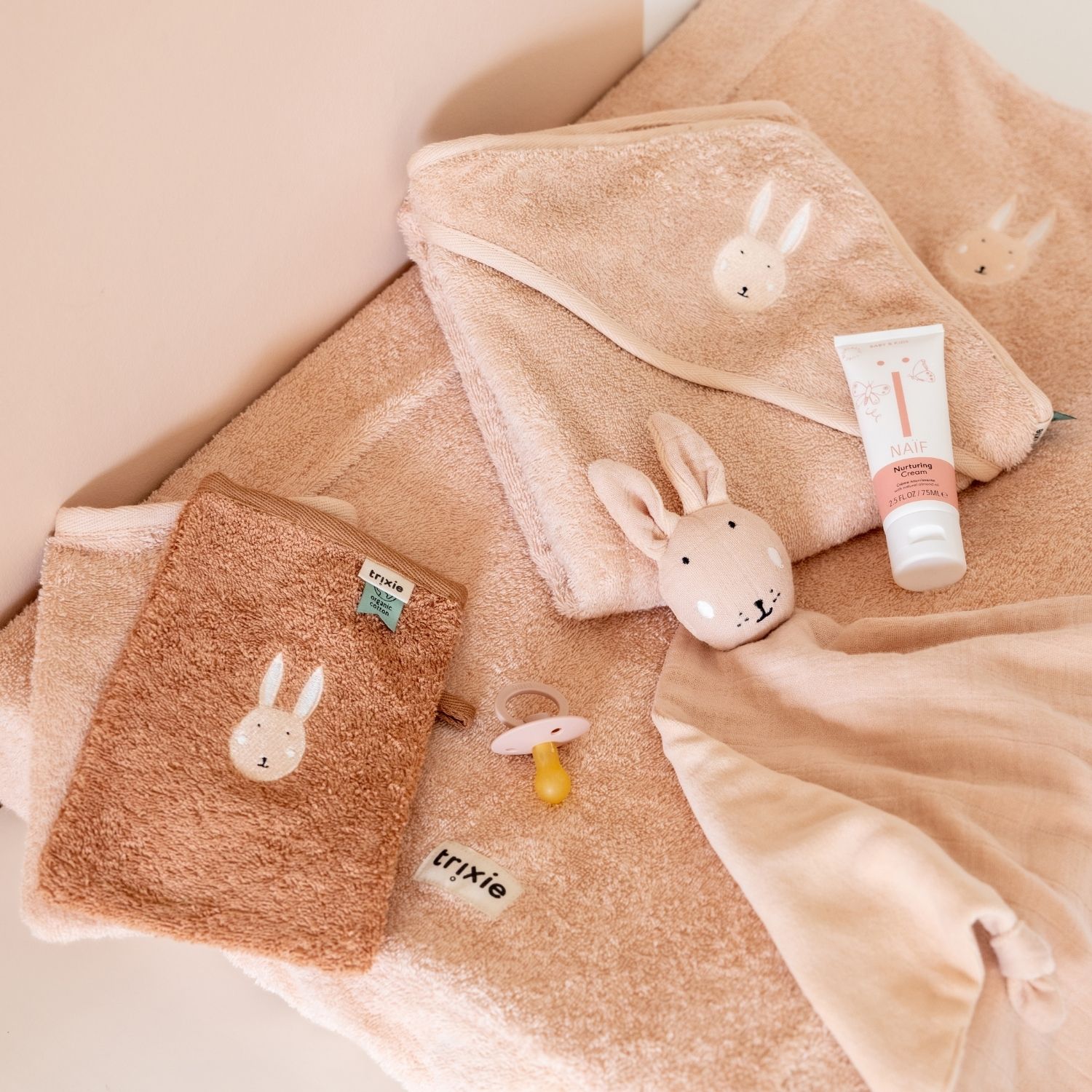 Lot de 2 gants de toilette Rabbit (Trixie) - Image 1
