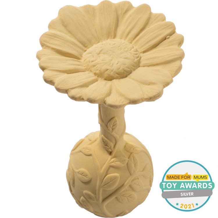Hochet de dentition Marguerite Daisy jaune (Natruba) - Image 1