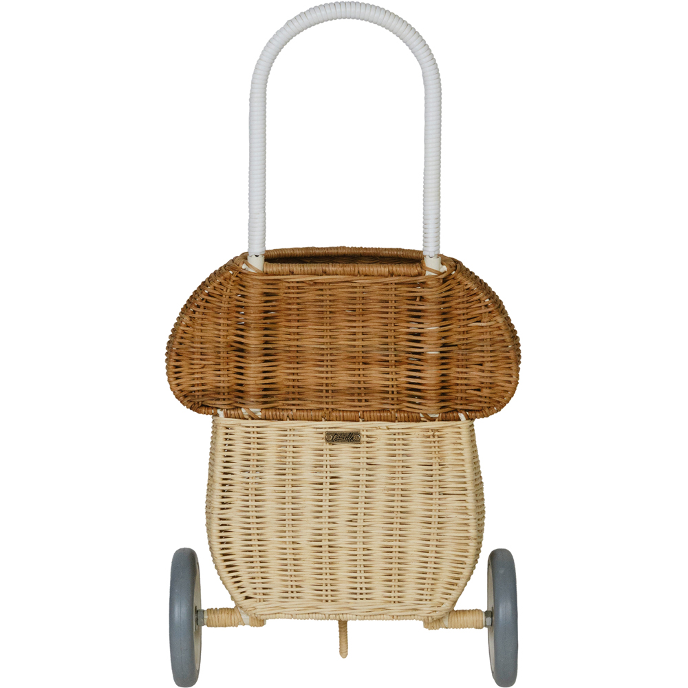 Chariot en rotin Mushroom Natural (Olli Ella) - Image 1