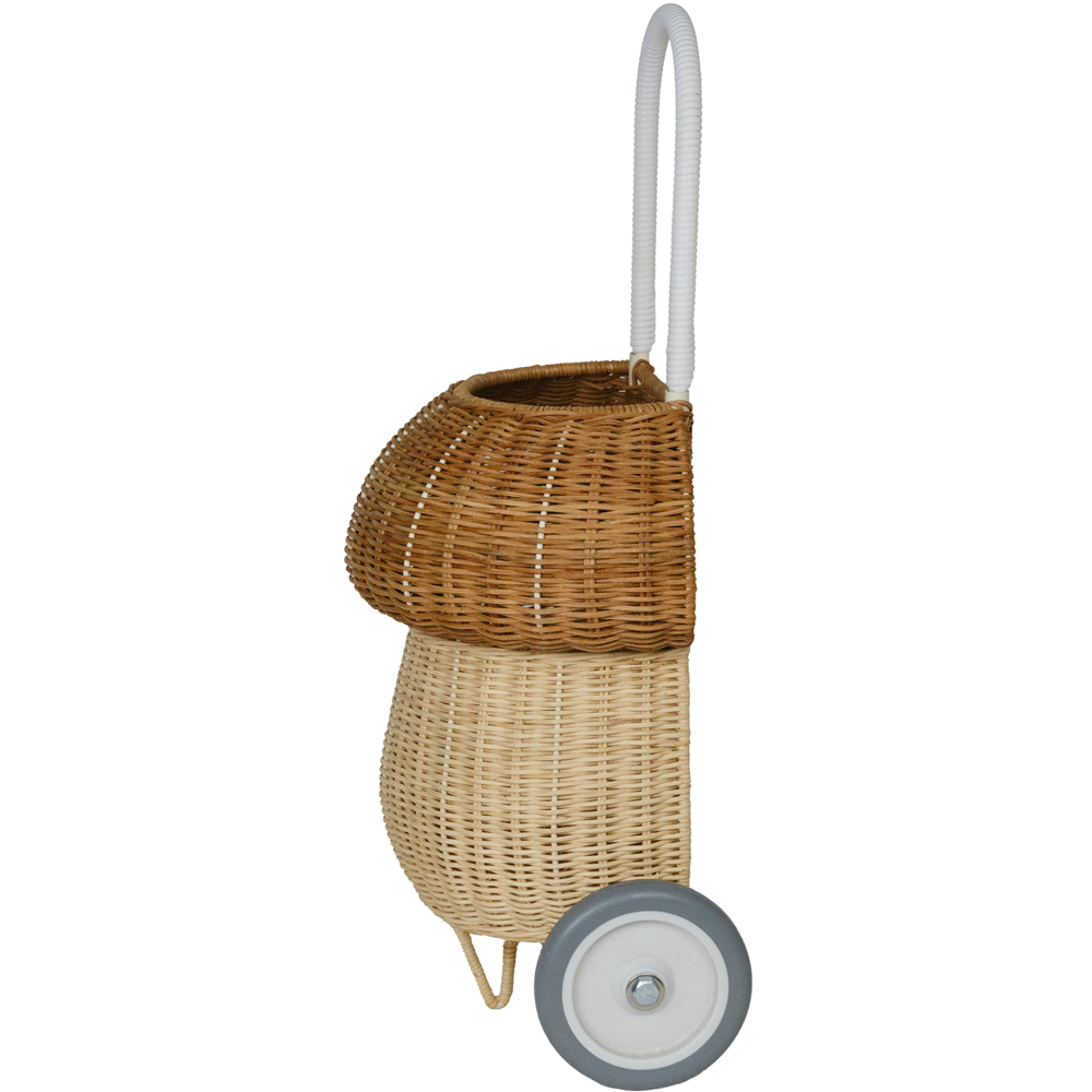 Chariot en rotin Mushroom Natural (Olli Ella) - Image 3