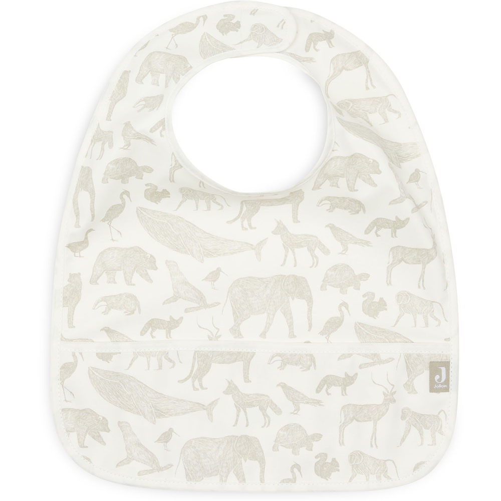 Lot de 2 bavoirs plastifiés Animals Olive Green (Jollein) - Image 4