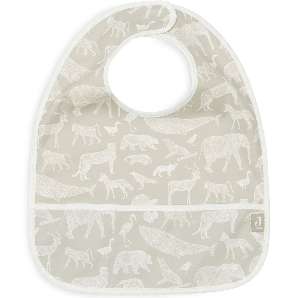 Lot de 2 bavoirs plastifiés Animals Olive Green (Jollein) - Image 5
