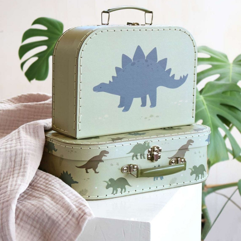 Lot de 2 valisettes de rangement Dinosaure (A Little Lovely Company) - Image 3