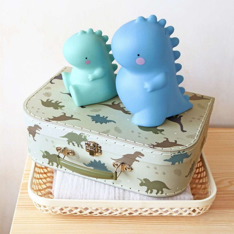 Lot de 2 valisettes de rangement Dinosaure (A Little Lovely Company) - Image 4