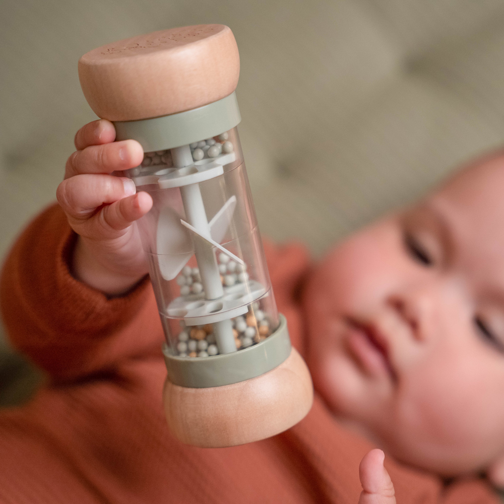 Hochet de pluie en bois Little Farm (Little Dutch) - Image 1