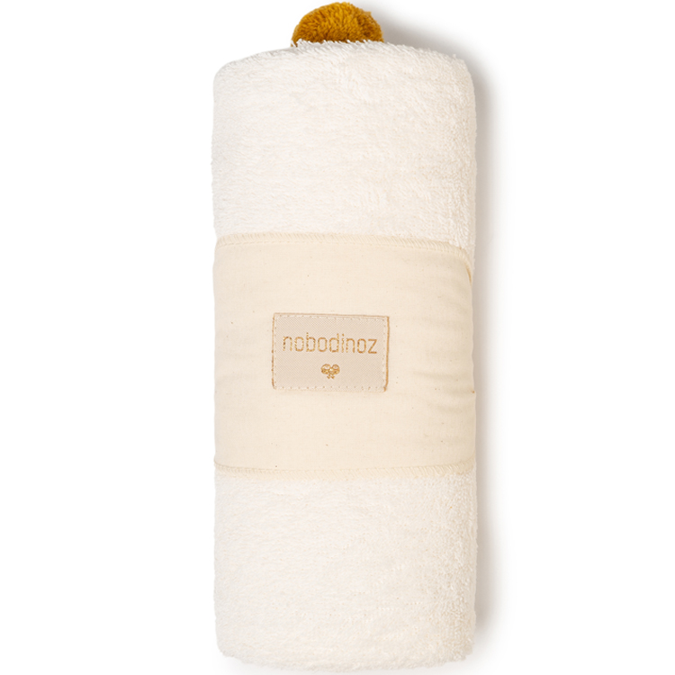Cape de bain écru So cute (73 x 73 cm) (Nobodinoz) - Image 7