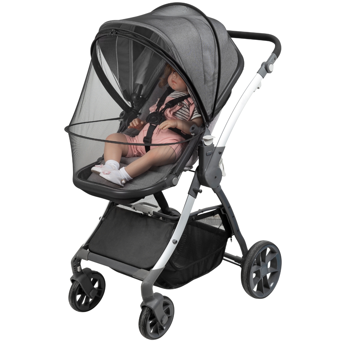 Moustiquaire pour poussette all inclusive (Tinéo) - Image 1