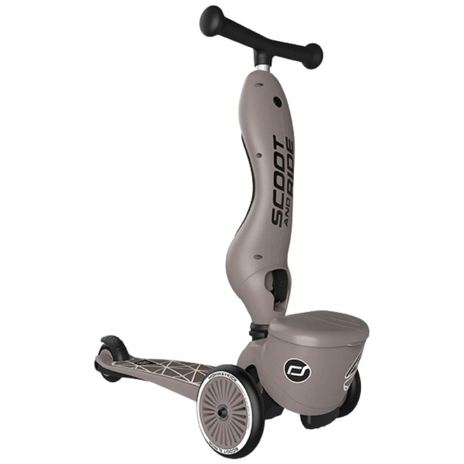 Porteur évolutif en Highwaykick 1 Lifestyle Brown Lines (Scoot and ride) - Image 4