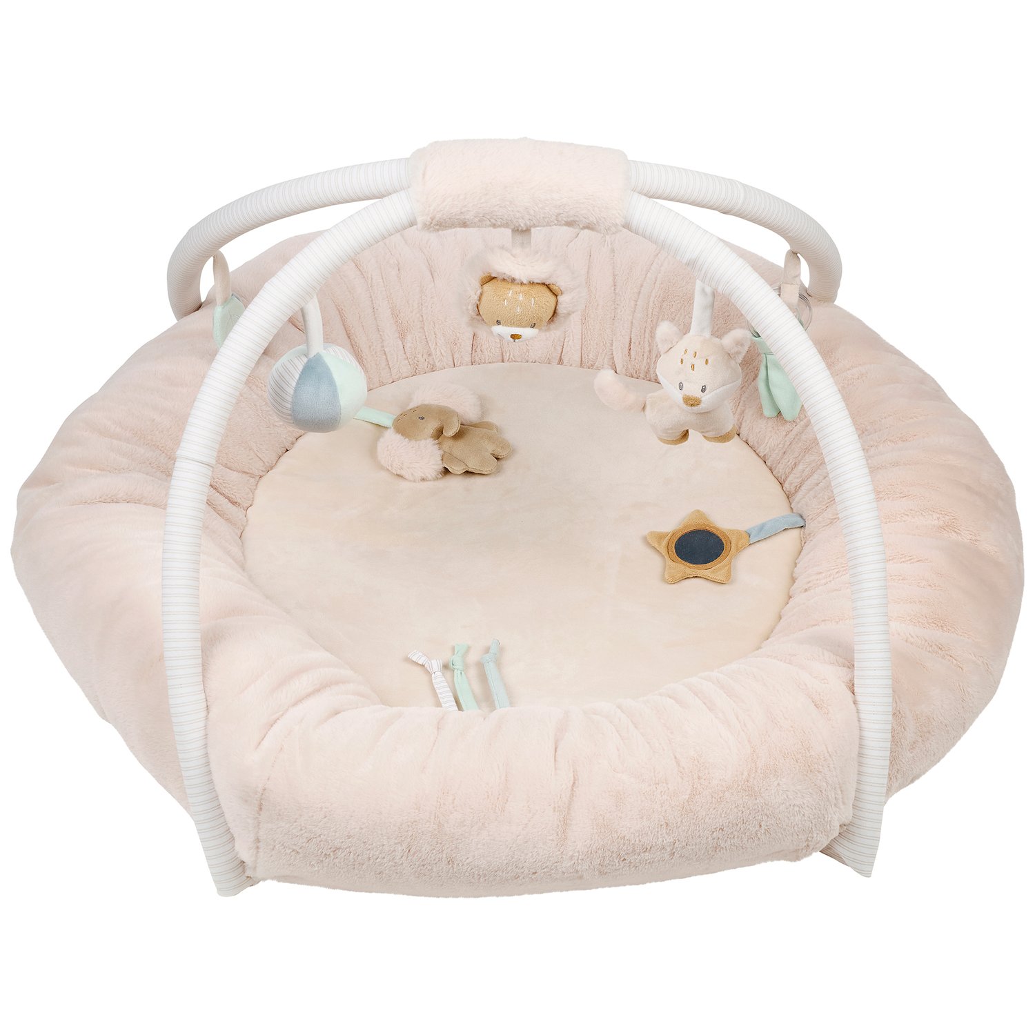 Tapis d'éveil avec arches Ernest, Flo et Oli (90 cm) (Nattou) - Image 1