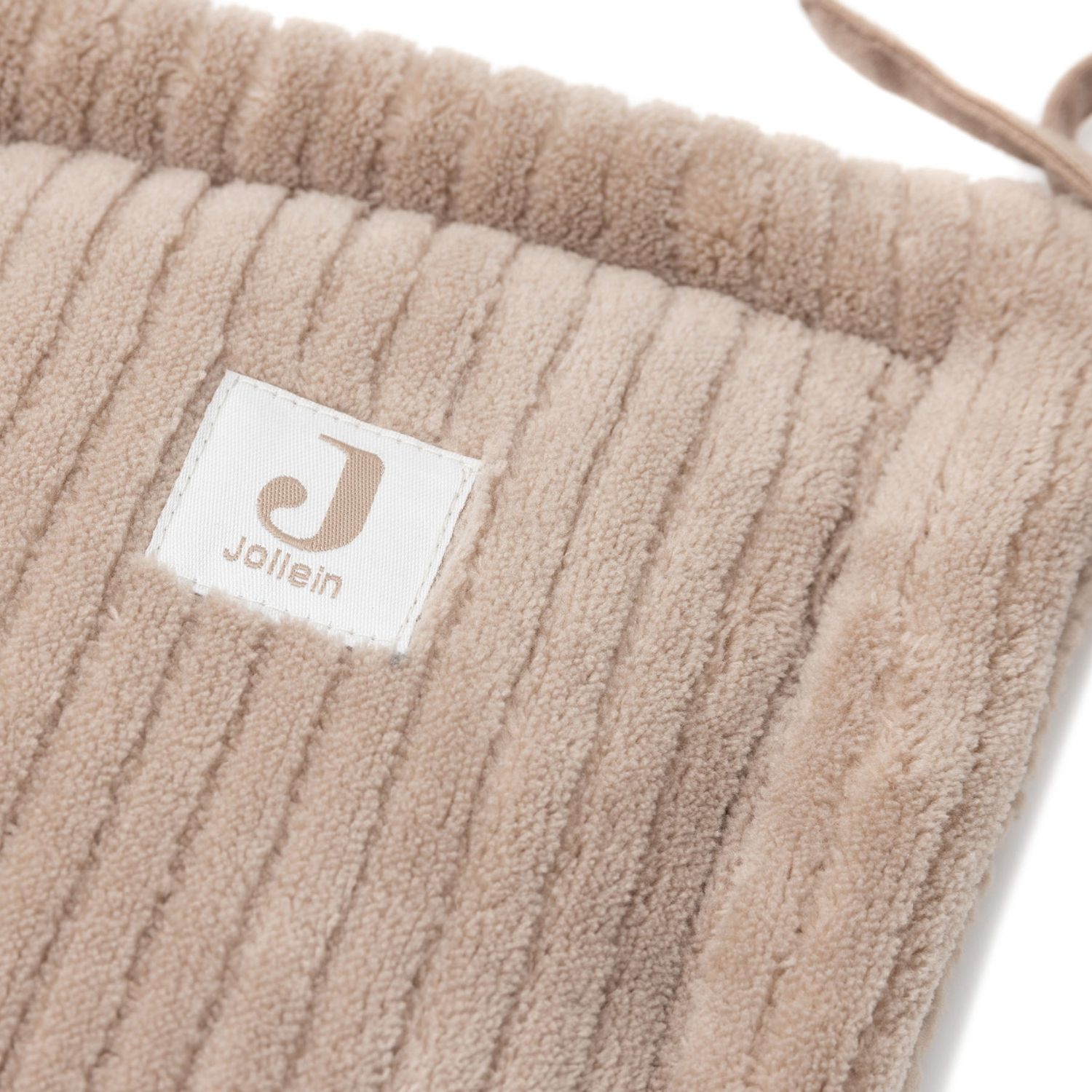 Tour de lit Cloudy Rib Milky Coffee (pour lits 60 x 120 ou 70 x 140 cm) (Jollein) - Image 4