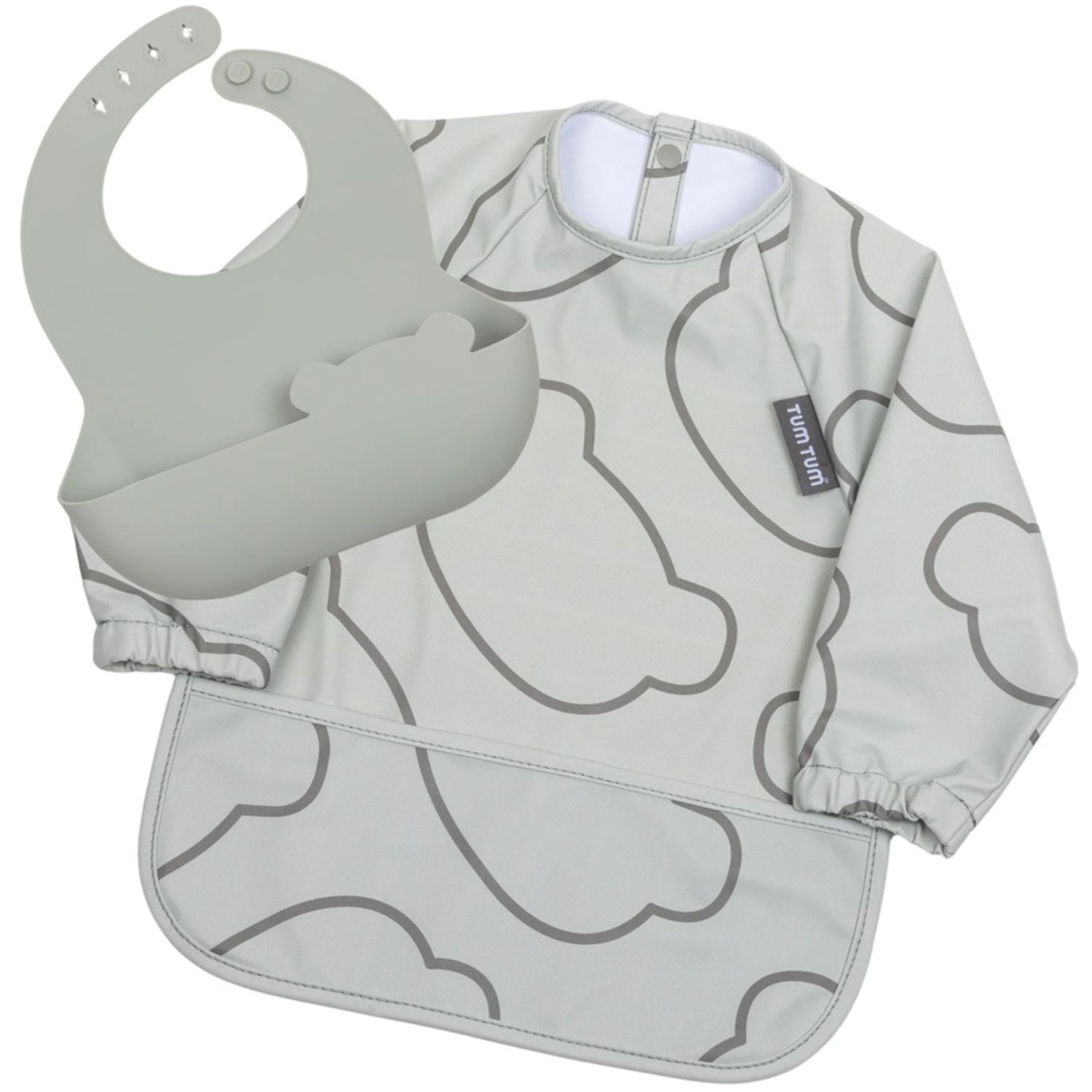 Set de 2 bavoirs Gris