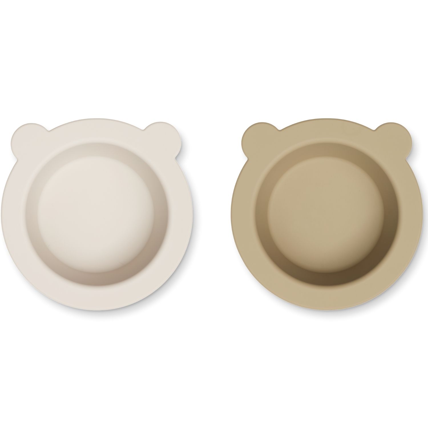 Liewood - Lot de 2 bols à ventouse Peony sandy-oat