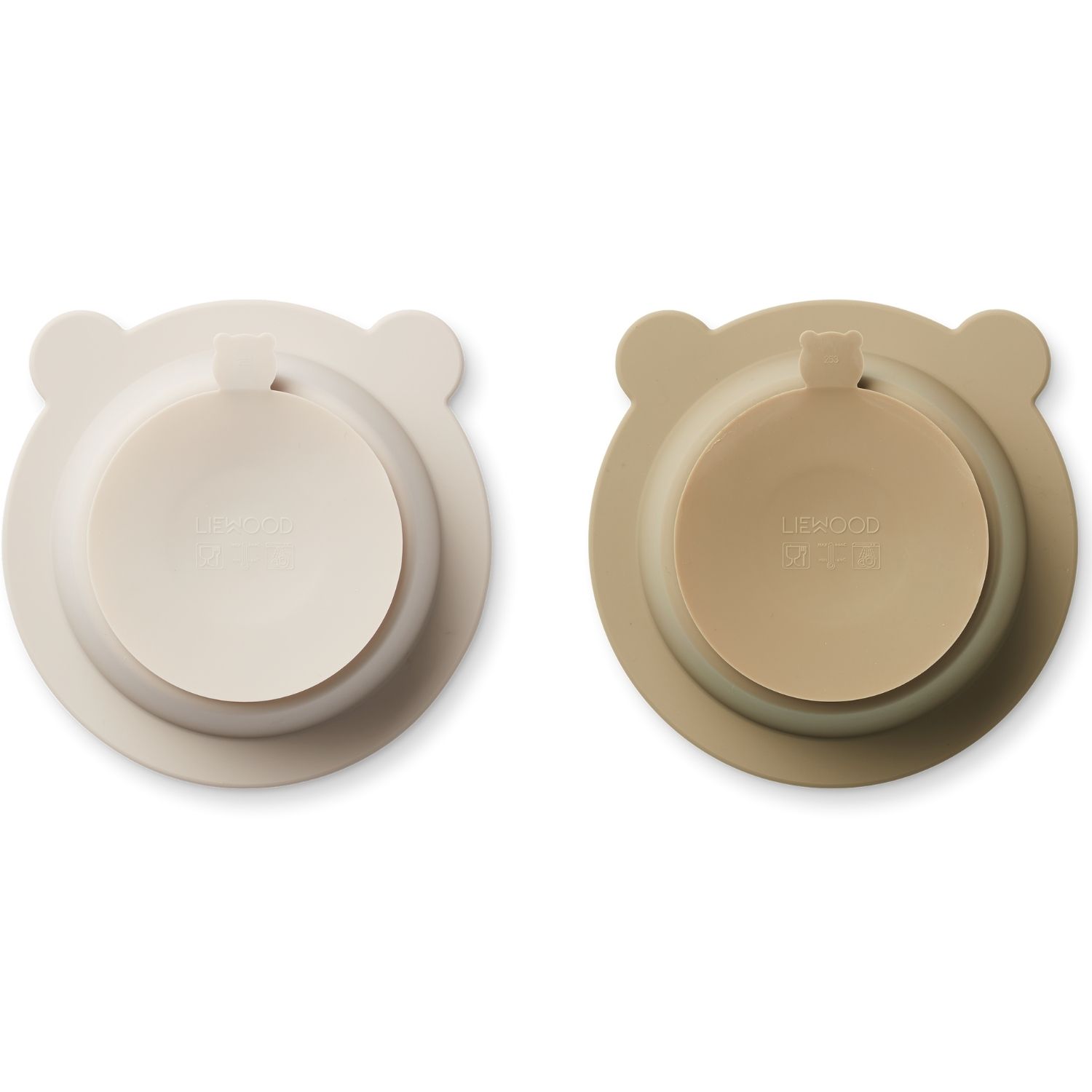 Lot de 2 bols à ventouse Peony sandy-oat (Liewood) - Image 4