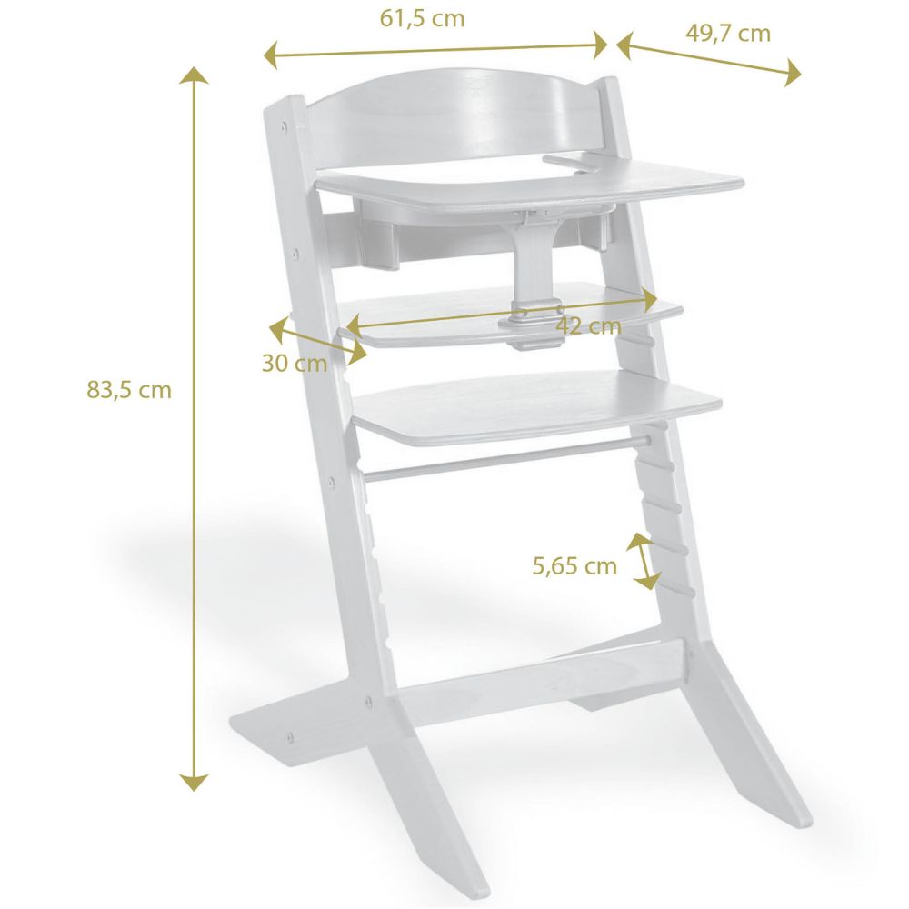 Chaise haute Syt évolutive blanche (Geuther) - Image 7