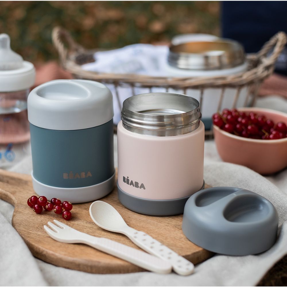 Thermos alimentaire dark mist et light pink (300 ml) (Béaba) - Image 4
