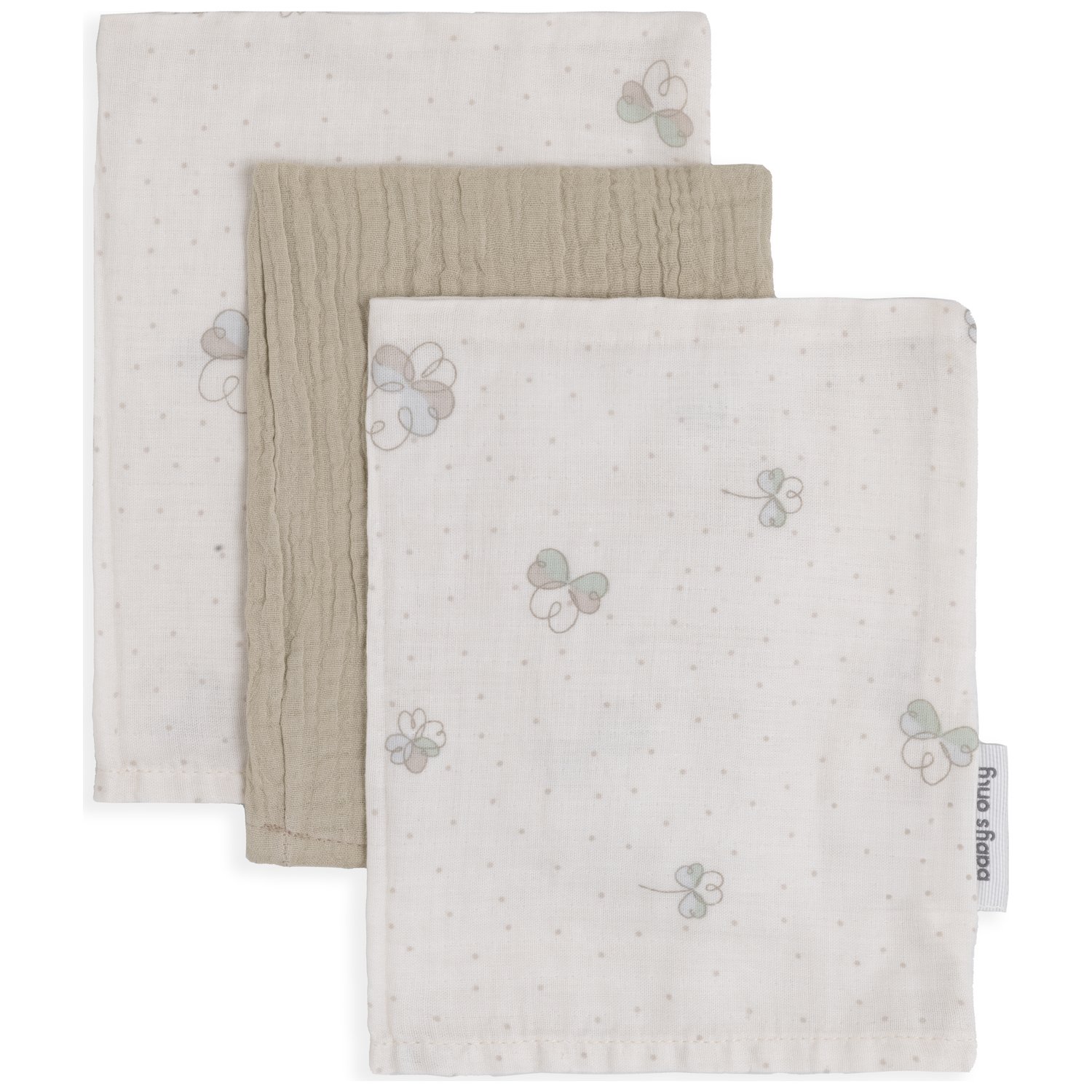 Baby's Only - Lot de 3 gants de toilette Tender Beige-Clover