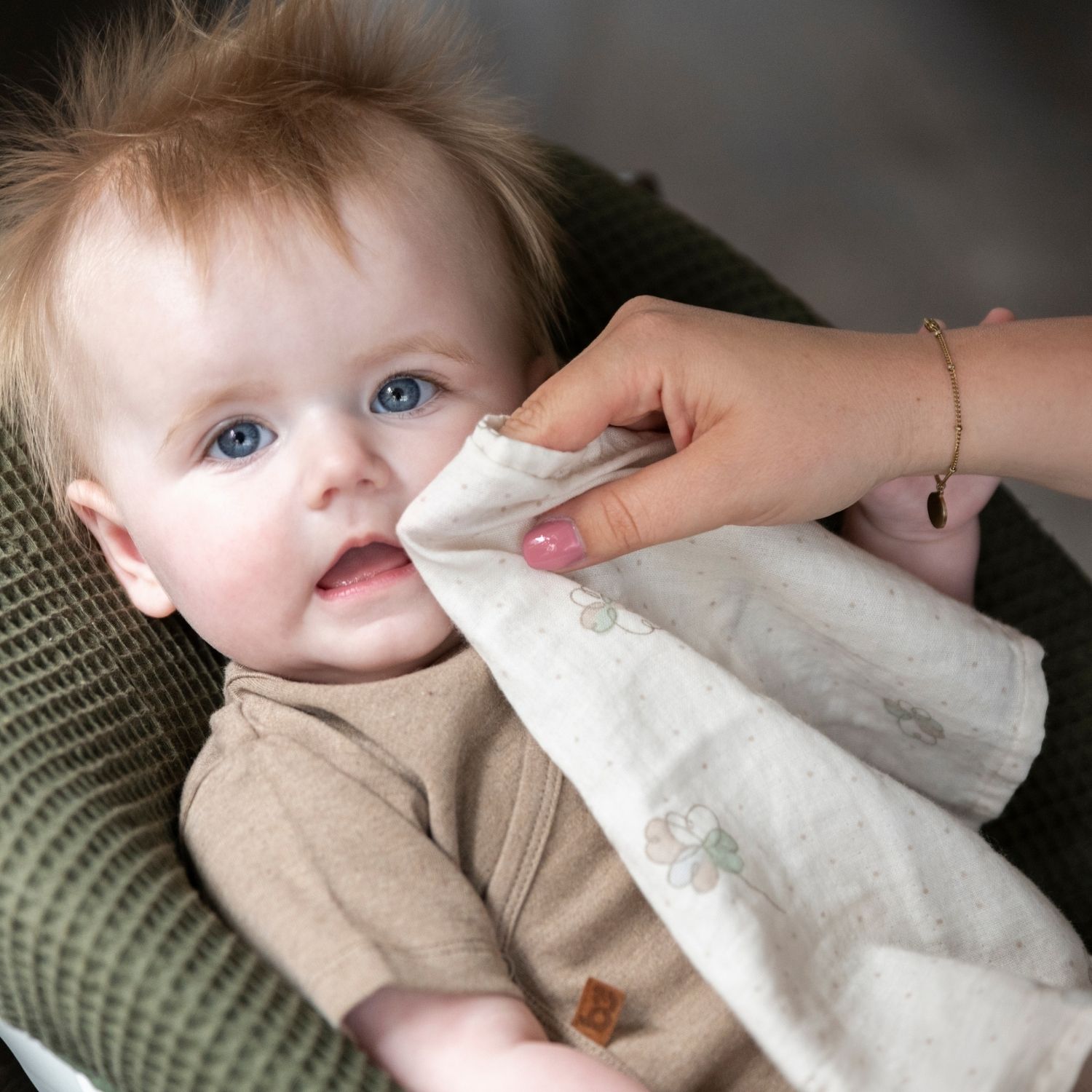 Lot de 3 gants de toilette Tender Beige-Clover (Baby's Only) - Image 6