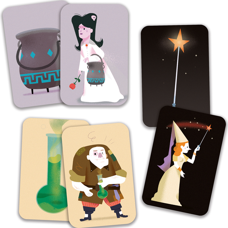 Jeu de mémoire coopératif Magic School